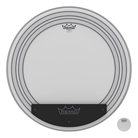 Remo Schlagzeugfell Drum Head, Powersonic weiß aufgerauht, coated, 18" Bass Drum, PW-1118-00