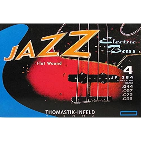 Thomastik 682745 Saiten für E-Bass Jazz Bass Flat Wound, Satz JF364 4-string super long scale 36 Zoll