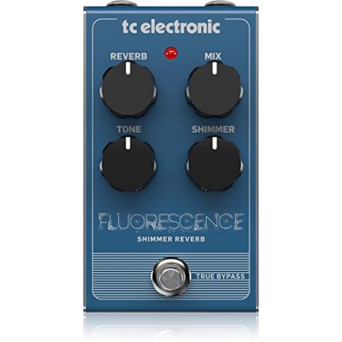 TC Electronic FLUORESCENCE SHIMMER REVERB Schimmerndes Reverb-Pedal mit intuitiver 4-Knopf-Oberfläche für moderne, ätherische Reverb-Sounds