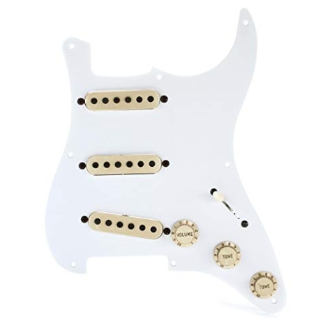 Seymour Duncan Antiquity Texas Hot Strat - Loaded Pickguard - Aged White
