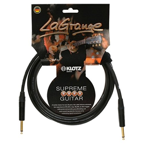 KLOTZ LaGrange - supreme gitarren kabel, mit sehr geringer Kapazität, dreifach geschirmt (4,5, gerade-gerade, gold kontakt)