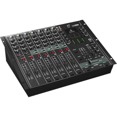 Behringer PRO MIXER DX2000USB Professioneller 7-Kanal-DJ-Mixer mit INFINIUM „kontaktfreiem“ VCA-Crossfader und USB/Audio-Schnittstelle