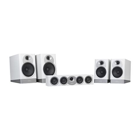 Jamo S7-17HCS Home Cinema System (S17B x2 + S15B x2 + S43C x1) GC Heimkino-System mit 2 Regallautsprechern S7-15B und 2 S7-17B und einem Zentralkanal S43C grau