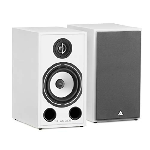 Triangle - Lautsprecher für HiFi-Bibliothek Borea BR03 – zulässige Leistung 100 W – Wirkungsgrad 90 DB/W/m – vielseitig für Musik und Heimkino – 206 x 380 x 314 mm – Weiß (Paar)