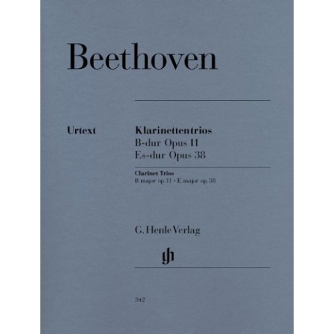HENLE VERLAG BEETHOVEN L.V. - CLARINET TRIOS B FLAT MAJOR OP.11 AND E FLAT MAJOR OP.38