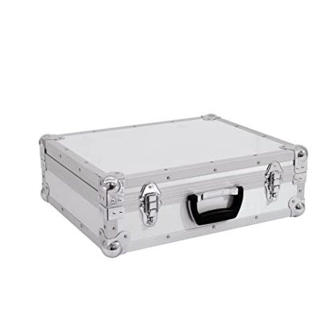 ROADINGER Universal-Koffer-Case FOAM GR-1 alu | Flightcase mit flexibler Schaumeinlage und 480 x 380 x 140 mm (Innenmaße)