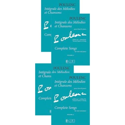 Integrale des mélodies et chansons vol.1-4: pour chant et piano