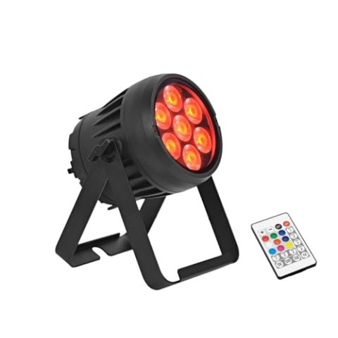 EUROLITE AKKU IP PAR 7 QCL CRMX MK2 | IP65-Akku-Scheinwerfer mit RGBW-LEDs, CRMX, Frostfiltern und IR-Fernbedienung