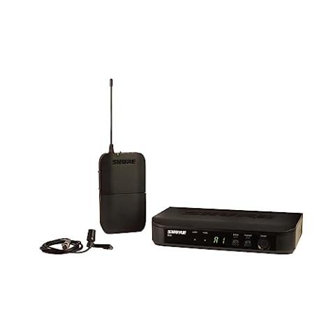 Shure BLX14/CVL UHF Wireless-Mikrofonsystem - Perfekt für Interviews, Präsentationen - 14 Stunden Batterielaufzeit, 100m Reichweite | Enthält CVL Lavalier-Mikrofon, Einzelkanal-Empfänger | T11 Band
