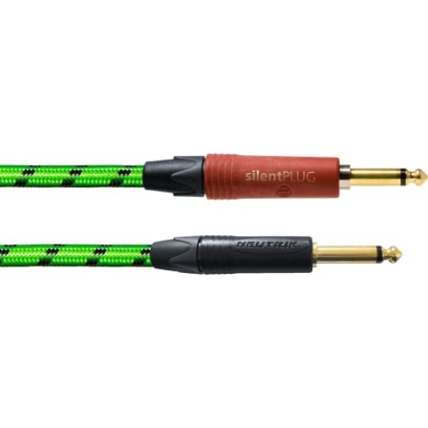 CORDIAL CABLES 3m Gitarrenkabel grün silent UV-reaktiv