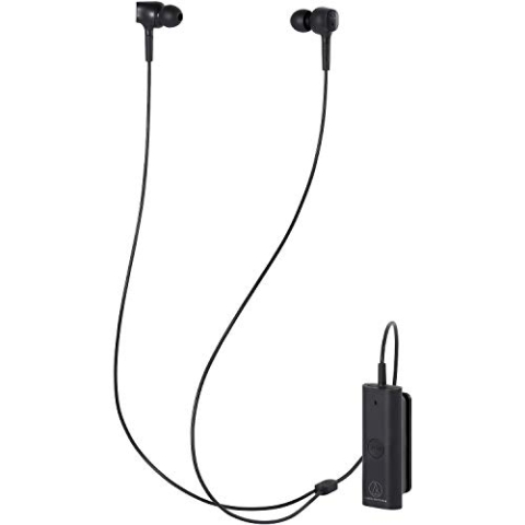 Audio-Technica ANC100BT Kabelloser In-Ear Noise-Cancelling-Kopfhörer, Schwarz