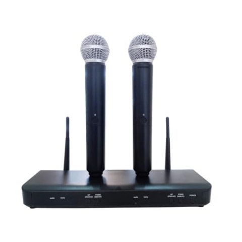 Shure BLX288/B58 UHF Wireless Mikrofonsystem - Perfekt für Kirche, Karaoke - 14-Stunden Akkulaufzeit, 100m Reichweite | Enthält (2) BETA 58A Handheld Vocal Mics, Dual Channel Receiver | S8 Band