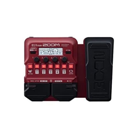 Zoom B1X FOUR Bass Multi-Effekt-Pedal | rot
