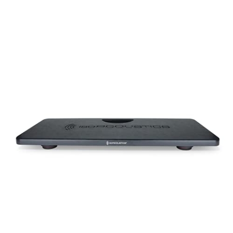 IsoAcoustics Stage 1 Board Combo Entkoppler-Ständer | für Gitarren-/Bassverstärker, Keyboardverstärker, Bühnenmonitore und Subwoofer | schwarz