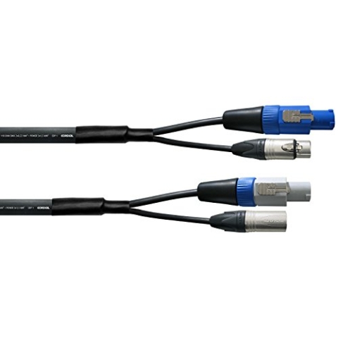 CORDIAL - Kabel DMX XLR 3 Punkte + PowerCON 5 m