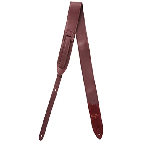 PRS Guitars Premium Leder 5,1 cm Gurt bestickt Vögel Burgund (ACC-3167)