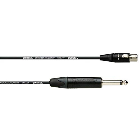 CORDIAL - CPI1FP-RT3 - Kabel Mini-XLR-Gürtelfeld 3-pol. Buchse/Klinke, 6,35 mm - 1 m, Select