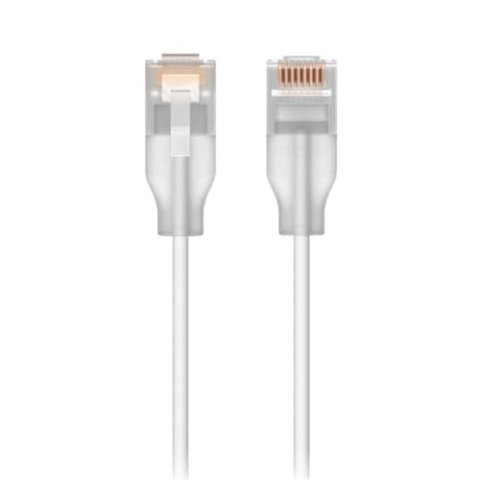 Ubiquiti UACC-Cable-Patch-EL-0.15M-W-24 Netzwerkkabel Durchscheinend, Weiß 0,15 m Cat6