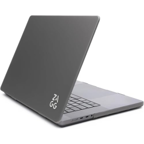 ZAGG MacBook Protection Snap-On, Zweiteilige Hartschalenhülle für MacBook Pro (M2/M1&2020) [13-Inch], vollständig belüftet, leicht zugänglich, schlank, leicht, rutschfest, Kratzfest (Schwarz)