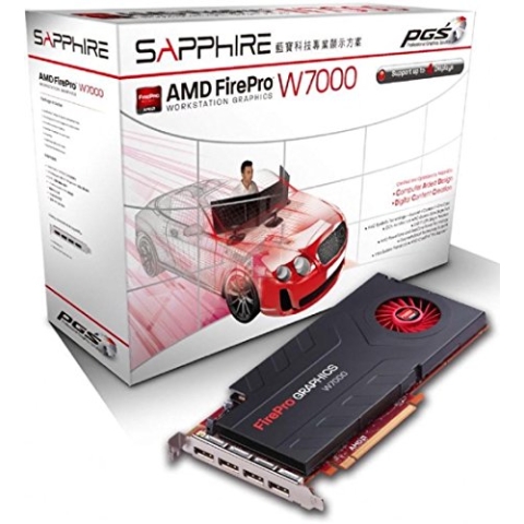 Sapphire AMD Firepro W7000 Grafikkarte ATI (PCI-e, 4GB, GDDR5 Speicher, DP 1 GPU)