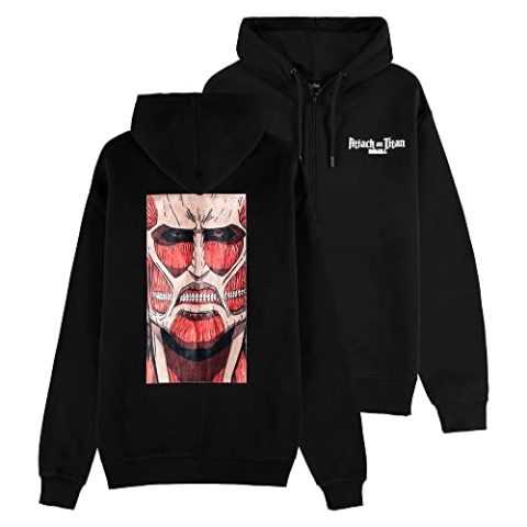 Attack ON Titan - Colossus Titan - Pull à Capuche Zipper Homme (S)