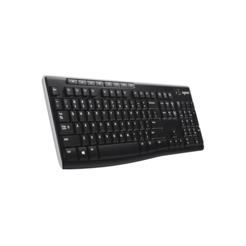 Logitech K270 Kabellose Tastatur für Windows, US QWERTY-Layout - Schwarz