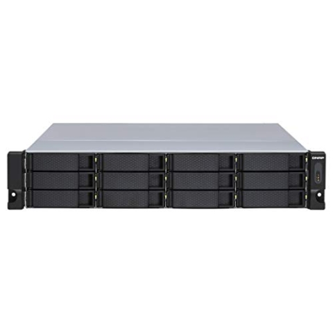 Qnap TL-R1200S-RP 12 Bay Rackmount JBOD Speichergehäuse - mit Redundante Stromversorgung