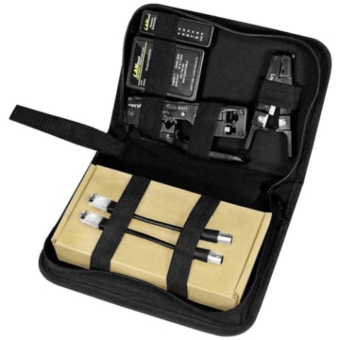 LogiLink WZ0070 - Netzwerk-Werkzeug-Set, 4-teilig, speziell für CAT.6A & CAT.7 Kabel