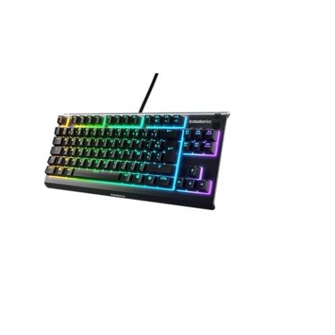SteelSeries Apex 3 TKL - RGB Gaming-Tastatur - Kompakter Tenkeyless-Formfaktor - 8-Zonen-RGB-Beleuchtung - Französisch (AZERTY) Layout - Schwarz