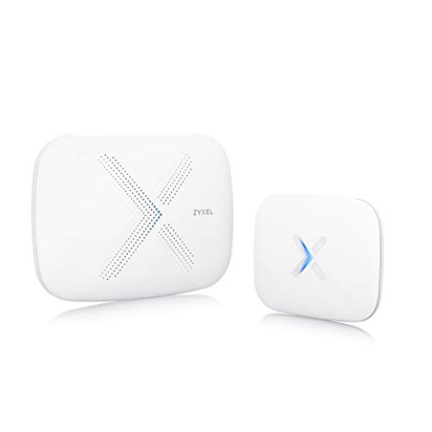 ZyXEL Multy Tri-Band WLAN-System für das Gesamte Zuhause - AC3000 Router und Mini System-Erweiterung - Bis zu 418 m² Reichweite [WSQ50-EU0202F]