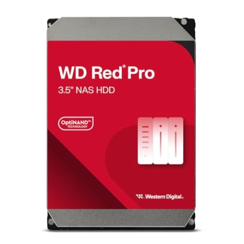 WD Red Pro 26TB NAS 3,5" Interne Festplatte – 7200 RPM Klasse, SATA 6Gb/s, CMR, 512MB Cache