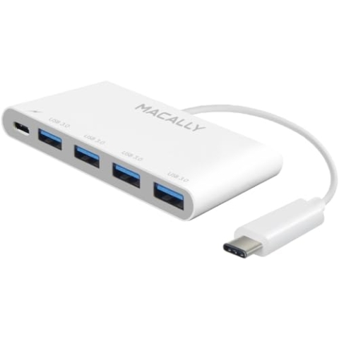 Macally UC3HUB4C 3.1-USB-C-Adapter mit 4 USB-A-Anschlüssen und 1-USB-C-Anschluss