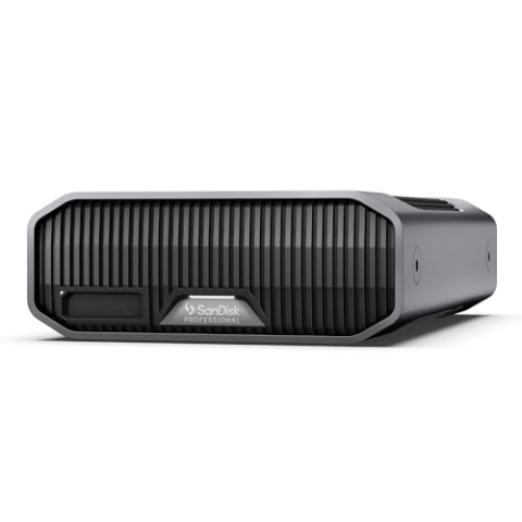 SanDisk Professional G-DRIVE PROJECT 24 TB (Festplatte mit großer Kapazität, Thunderbolt 3, USB (10 Gbit/s), 7.200 U/min Ultrastar-Festplatte, bis zu 260 MB/s) 5 Jahre Garantie