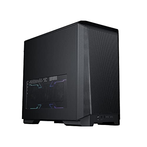 Phanteks PH-EC200AC_BK01 Eclipse P200A Mini-Tower Gaming, PC-Gehaeuse Schwarz, ITX, Mini-ITX