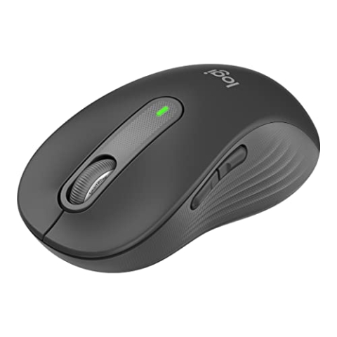 Logitech Signature M650 L for Business kabellose Maus, für große Hände, Logi Bolt, Bluetooth, SmartWheel - Graphit
