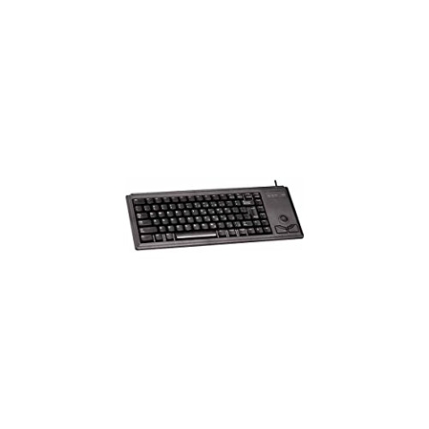Cherry Slim Line G84 - 4420 - Tastatur - PS/2 - 83 Tasten - Steuerkugel, - schwarz - Englisch - USA