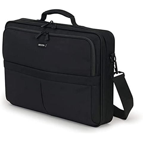 DICOTA Eco Multi SCALE Tablet/Laptop-Tasche – verschließbare, umweltfreundliche Laptophülle aus recycelten Materialien, für Laptops mit einer Größe von 12-14.1 Zoll, schwarz