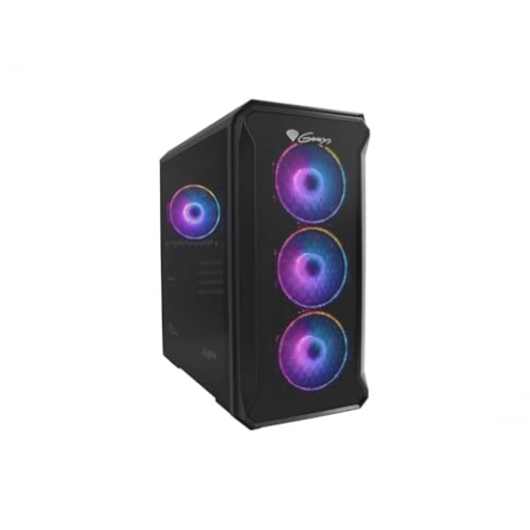 Unbekannt unterstützt Prozessor-Marke Modell Box Gaming IRID 503 ARGB MATX 1 x USB 3.0 2 x USB 2.0 S/F Hartglas NPC-1559 Mehrfarbig