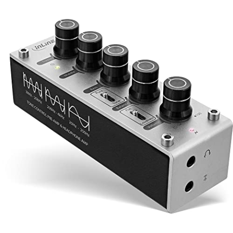 InLine 99201I AmpEQ Hi-Res AUDIO Kopfhörer-Verstärker und Equalizer, 3,5mm Klinke, USB powered