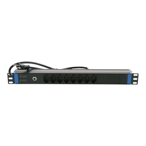 19 Zoll Schweizer Steckdosenleiste Surge Protection Overload - 8-Fach