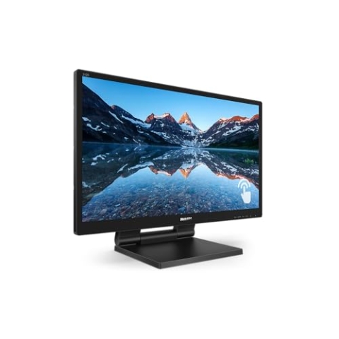 Philips 242B9T - 24 Zoll Touch Monitor, höhenverstellbar (1920x1080, 60 Hz, VGA, DVI, HDMI, DisplayPort, USB Hub) schwarz