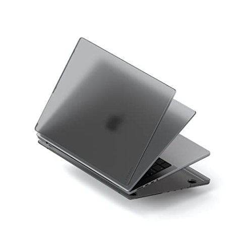 SATECHI Eco-Hartschalentasche, kompatibel mit MacBook Pro 14-Zoll Hülle 2021 A2485, leicht & schlank, MacBook-Hub & Adapter-freundliches Design, dunkel