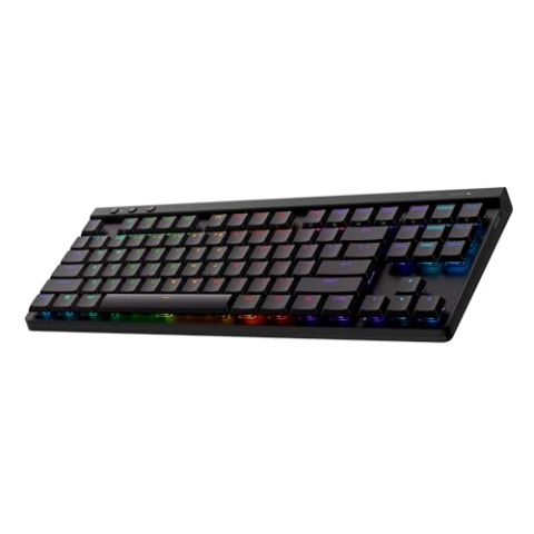 Logitech G G515 Lightspeed TKL Kabellose Tastatur (FRA) (Blue | Tactile) - Schwarz