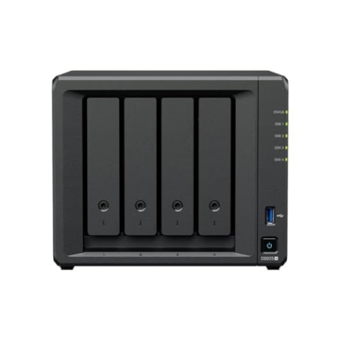 SYNOLOGY DS925+ 4-Bay DiskStation (up to 9-Bay), AMD Ryzen V1500B, 4GB RAM
