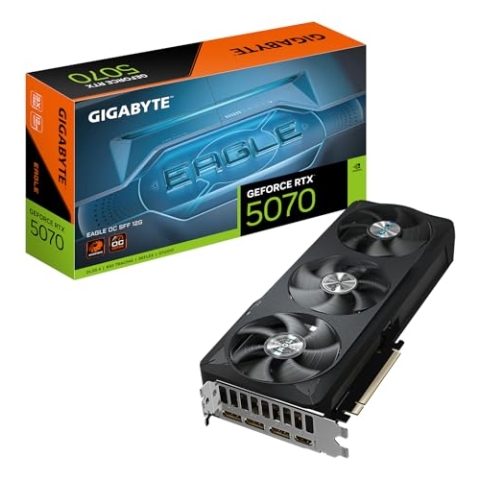 Gigabyte GeForce RTX 5070 Eagle OC SFF 12G Grafikkarte - 12GB GDDR7, 192 Bit, PCI-E 5.0, 2587 MHz Core Clock, 3 x DP 2.1a, 1 x HDMI 2.1b, NVIDIA DLSS 4, GV-N5070GAMING OC-12GD