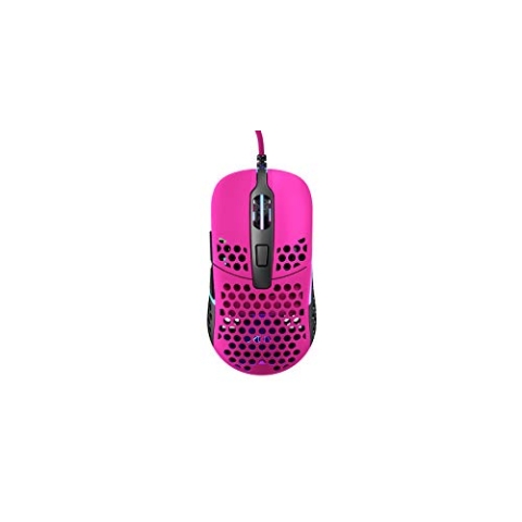 Xtrfy M42 RGB, Ultraleichte Kabelgebundene Gaming-Maus, Hochmoderner Pixart 3389 Sensor, Modulares Gehäuse (2 Größen inkl.), RGB-Beleuchtung, Pink Edition