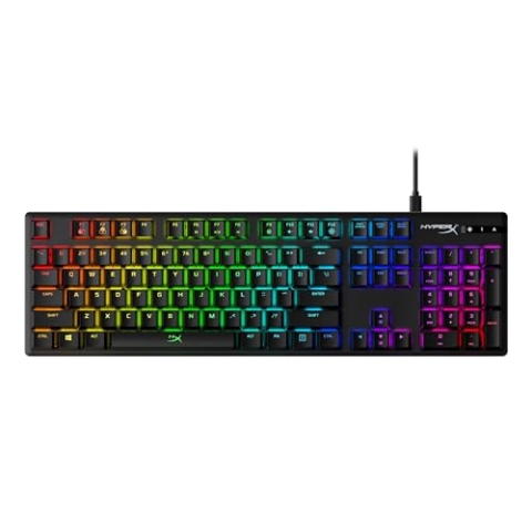 HyperX Alloy Origins – RGB Mechanische Gaming Tastatur, HyperX Aqua, (QWERTY – US Layout)
