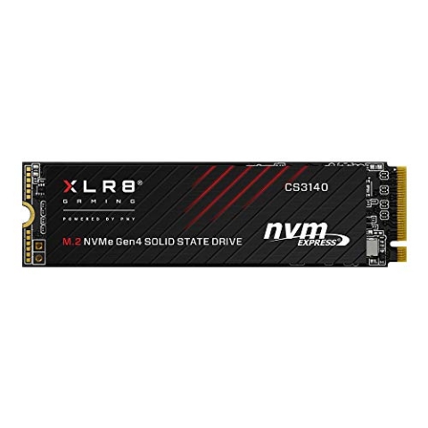 PNY XLR8 CS3140 M.2 NVMe Gen4 x4 Internal Solid State Drive (SSD) 1TB, Lesegeschwindigkeit bis zu 7500 MB/s, Schreibgeschwindigkeit bis zu 5650 MB/s