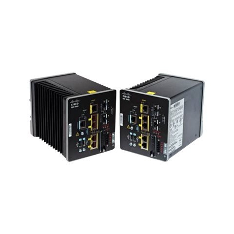 Cisco 3000 Series Industrial Security L3 Schalter, DIN-Schiene montierbar, 2 x 10/100/1000 + 2 x Gigabit SFP, DC Powered