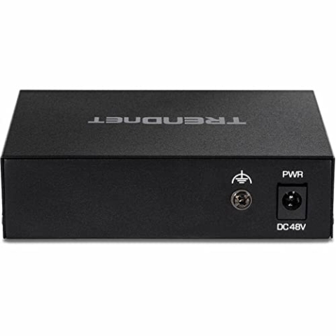 TRENDnet TE-GP051 Unmanaged 5-Port Gigabit PoE+ Switch, 4 x Gigabit PoE+, 1 x Gigabit Port, 10 Gbit/s Switching-Kapazität, 35 W PoE Leistungsbudget